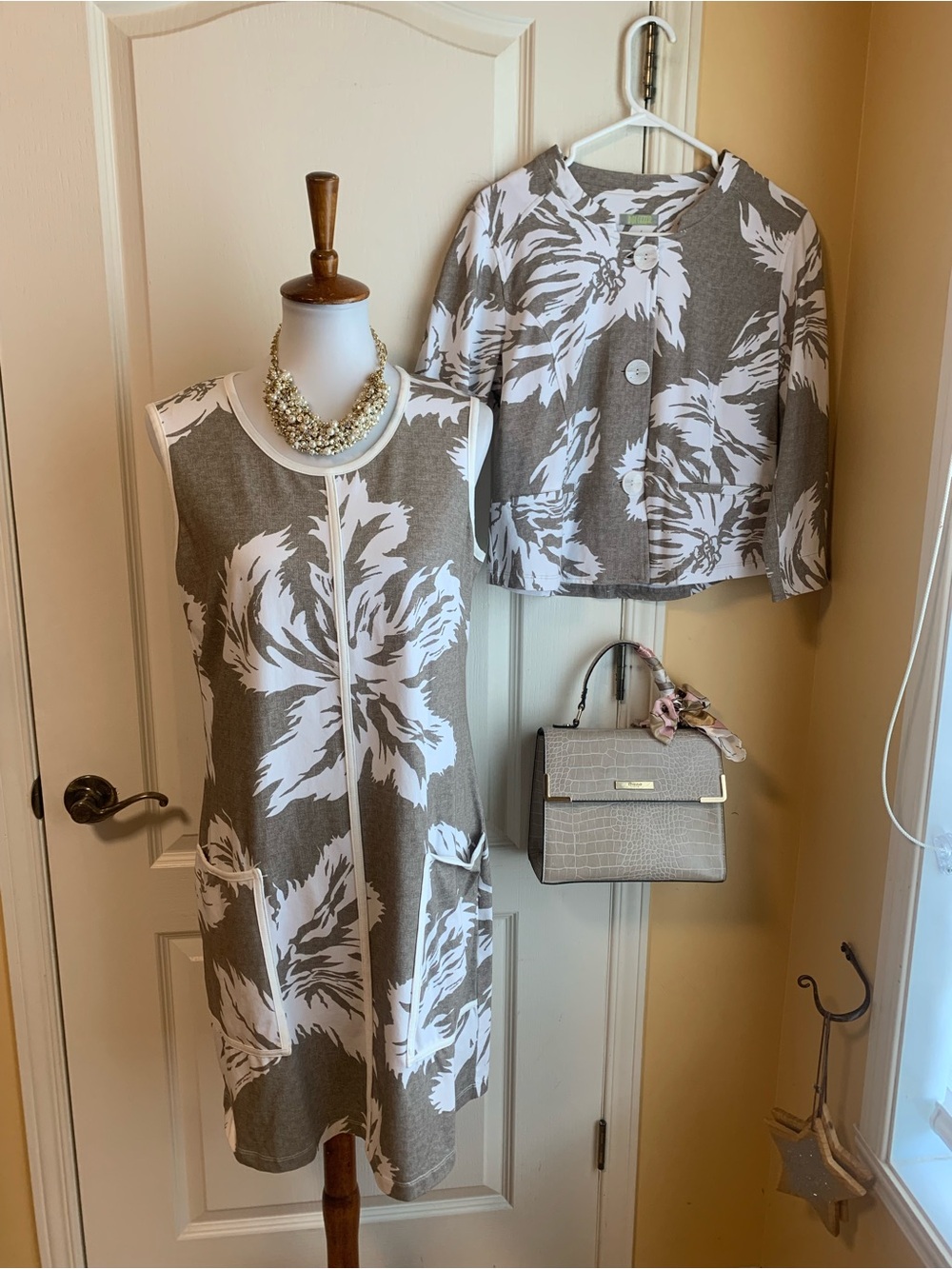 Dolcezza A-Line dress with blazer /jacket set